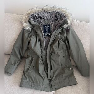 Hollister Women's Olive Parka Jacket